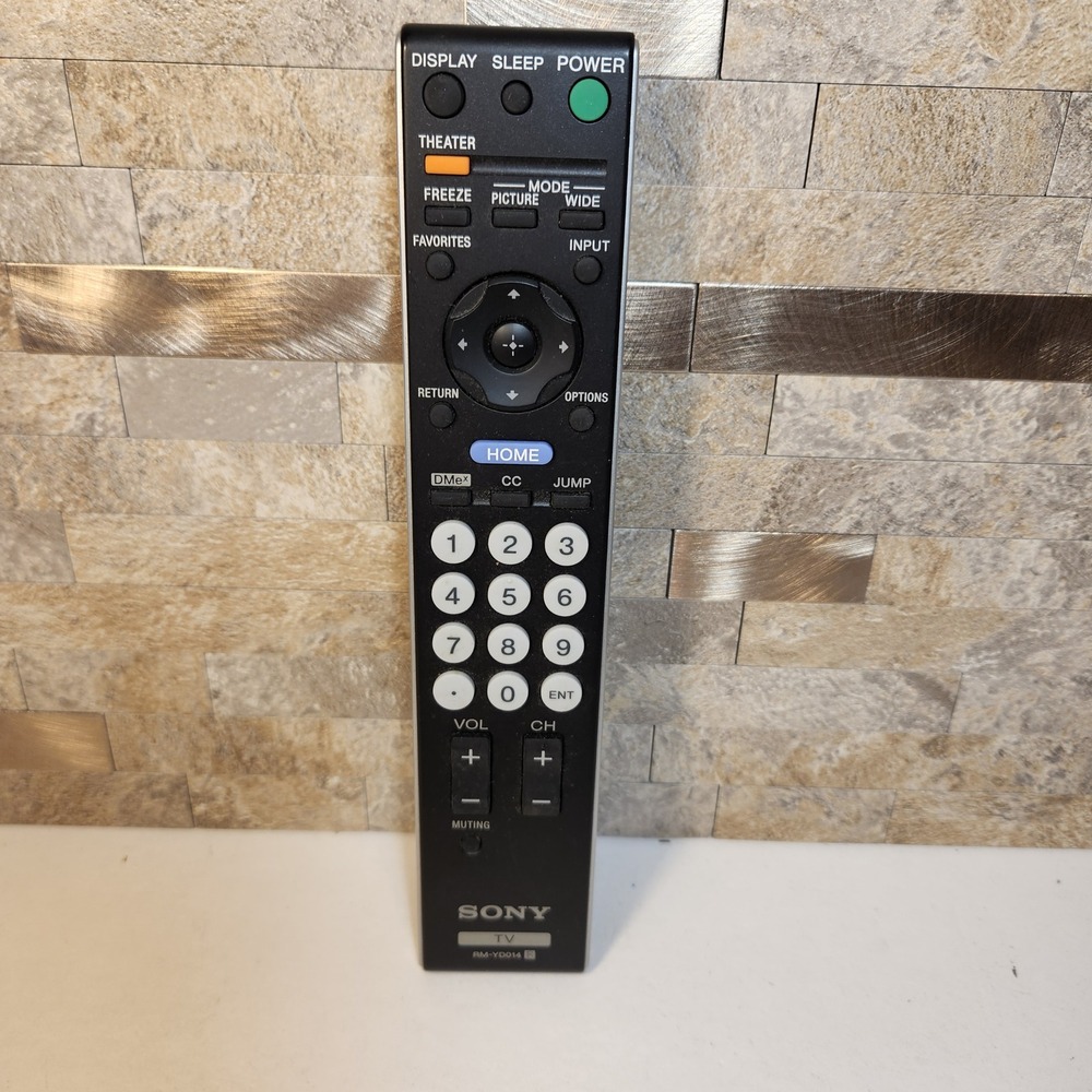 Sony RM-YD014‎ TV Remote Control Black Silver for Bravia Television Models
